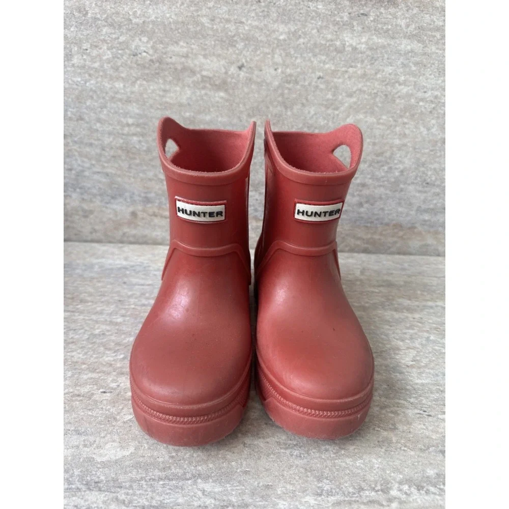 Hunter Youth Girls Rain Boots Red/Pink Size 13 UK 12 EU 31 Darling Rare! - Picture 2 of 9